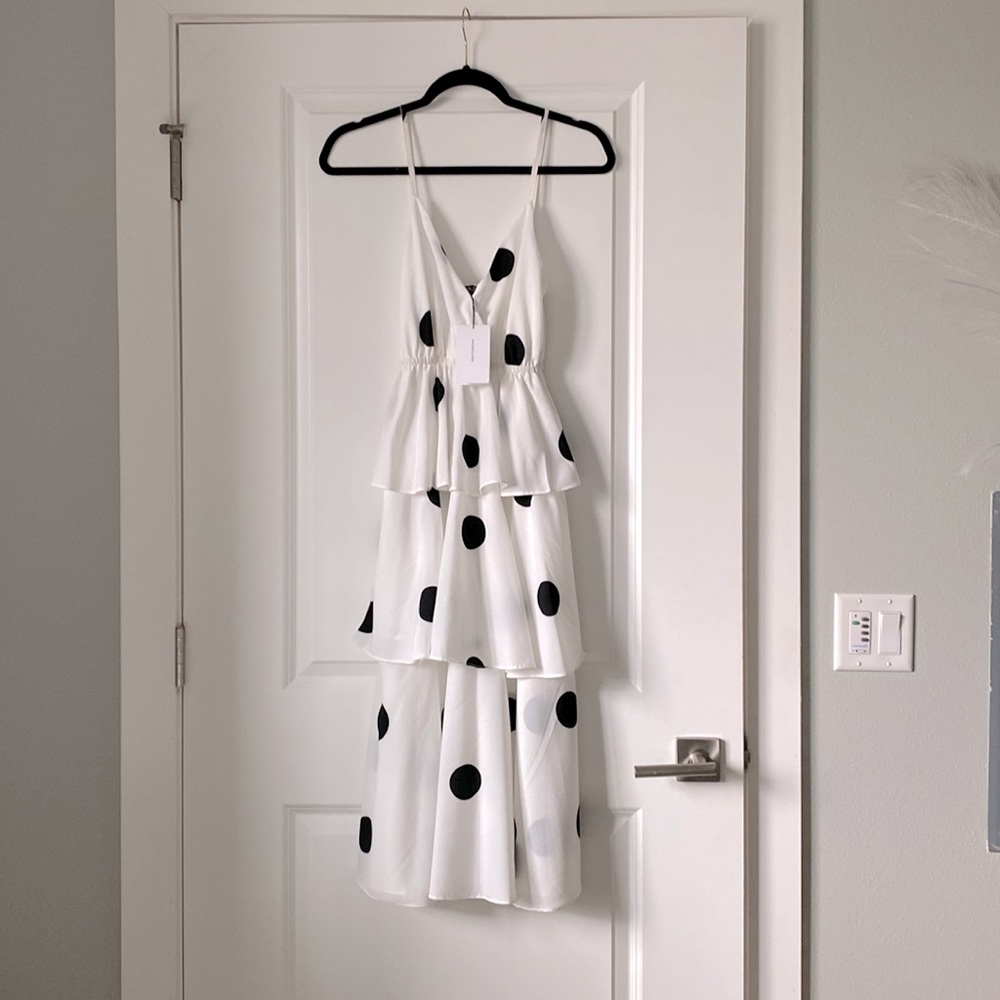 O.P.T. Polka Dot Maxi Dress